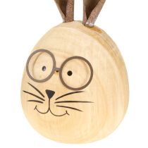 Article Figurine décorative de lapin en forme d'œuf, idéale pour le printemps et les décorations saisonnières, 14 cm, lot de 3.