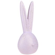 Article Tête de lapin Lapin de Pâques en craquelure or rose 16,5x16x40cm