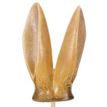 Article Décorations de jardin en forme d'oreilles de lapin, figurines d'animaux printaniers pour le jardin et Pâques, 29 cm, lot de 4