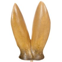 Article Décorations de jardin en forme d'oreilles de lapin, figurines d'animaux printaniers pour le jardin et Pâques, 29 cm, lot de 4