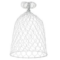 Article Clochette vintage en fil de fer pour décoration de table rustique, 23 cm