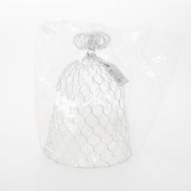 Article Clochette vintage en fil de fer pour décoration de table rustique, 23 cm