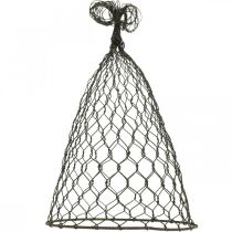 Article Capot fil, cloche décorative, treillage en métal Marron H25cm Ø16cm