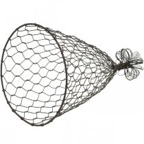 Article Capot fil, cloche décorative, treillage en métal Marron H25cm Ø16cm