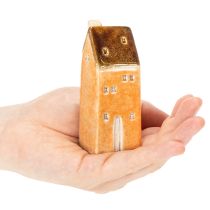 Article Maison miniature décorative en céramique pour rebord de fenêtre, 10 cm, lot de 3
