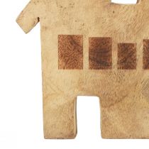 Article Bougeoir décoratif en bois pour maison, noir, 16,5 × 3,5 cm × 22 cm