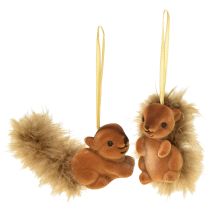 Article Décoration automne suspension écureuil marron lot de 2