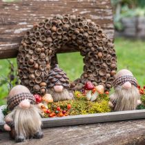 Article Décoration automne couronne de glands naturel Ø30cm