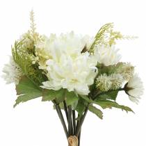 Chrysanthème Bouquet Mix Blanc 35cm
