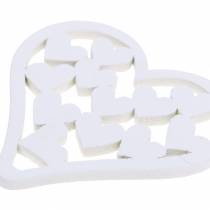 Article Décoration à disperser coeur blanc 5cm 40 pcs