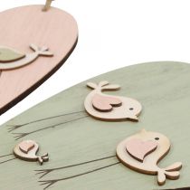 Article Coeur en bois, coeur décoratif à suspendre, décoration coeur H16cm 6 pcs