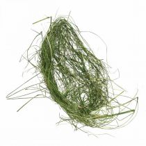 Manchette en autruche vert herbe décoration printanière Ø20cm