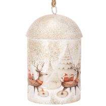 Article Cloche à motif de Noël à suspendre, 26 cm