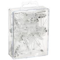 Article Épingles de mariage transparentes/argentées 5 cm 50 pièces