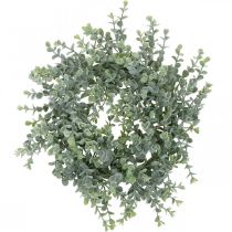 Décoration de mariage couronne d&#39;eucalyptus artificielle Ø25cm