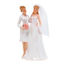 Figurine de mariage couple de femmes 17 cm