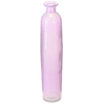 Article Grand vase à fleurs bouteilles violettes en verre décoratif Ø6,5cm H30cm