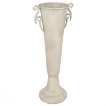 Article Trophée décoratif haut vase coupe antique métal gris Ø15cm H50cm