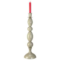 Article Bougeoir haut en métal gris doré 51cm