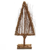 Décoration sapin en bois décoration bois branches naturelles vignes 27,5x10x60cm