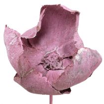 Article Fleur en bois, coupe palmier mix rose-erika 25 pcs
