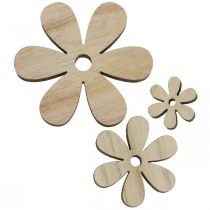Article Fleurs en bois parsemer décoration fleurs déco bois Ø2,5–6,5cm 29pcs