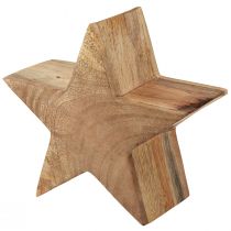 Article Décoration en bois décoration étoile décoration de table en bois de manguier naturel Ø20cm
