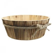 Article Bol déco en bois bois naturel Décoration rustique Ø28cm H10cm