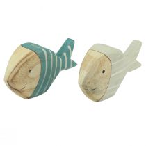 Article Décoration de table à poisson en bois support à poisson bois 15×8cm 2 pcs