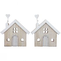 Article Support de table décoratif pour maison en bois, 16,5 cm, 2 pièces