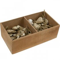 Article Décorations de sapin de Noël coeur en bois 4,5 cm 36 pcs