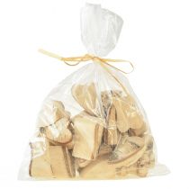 Article Coeurs en bois avec écorce de bouleau Coeurs de bouleau 3–4 cm 30 pcs