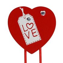Article Clips en bois coeur &quot;Love&quot; coeur décoratif Saint Valentin 2pcs