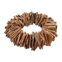 Couronne en bois écorce de bouleau couronne naturelle couronne décorative naturel Ø30cm