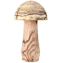 Article Champignon en bois à poser champignon décoratif bois Paulownia Ø15cm H28cm