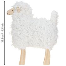 Article Décoration de Pâques en bois Mouton blanc 30×4,5×36,5cm