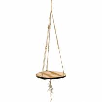 Article Balançoire pour plantes, bac à fleurs sur corde, panier suspendu avec macramé Ø34cm L84cm