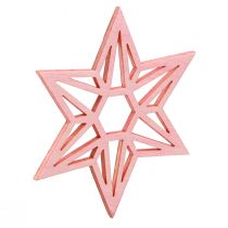 Article Étoiles en bois Décoration de Noël étoiles en bois orange 8cm 16 pcs