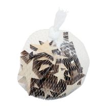 Article Décoration d'étoiles en bois décoration de Noël naturel 3/5/7cm 29pcs