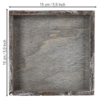 Article Plateau décoratif rustique pour une décoration de table élégante, 15 cm, lot de 4