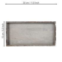 Article Plateau rectangulaire, idéal pour la cuisine et le salon, 30 cm, lot de 4