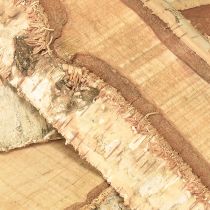 Article Plateau en bois déco Écorce de bouleau 25×10×2cm 4pcs