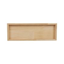 Article Plateau en bois plateau décoratif bois rectangulaire naturel 40×14×2.5cm