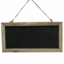 Article Planche en ardoise avec bord en bois à suspendre naturel 30x15cm 5 pcs