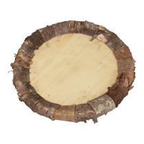 Article Assiette en bois plateau décoratif bois décoration rustique naturel Ø27cm