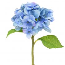 Hortensia bleu fleur artificielle 36cm