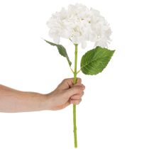 Article Fleur d'hortensia artificielle à longue tige pour la décoration, 48 cm