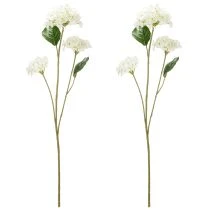 Article Fleur d'hortensia artificielle pour une décoration intérieure élégante et moderne, 80 cm, lot de 2