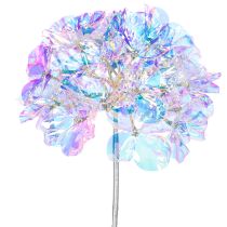 Article Branche d'hortensia artificielle fleurie aux couleurs irisées, 36 cm, lot de 2