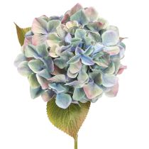 Article Hortensia Fleur Artificielle Bleu Violet Ø18cm L69cm 2pcs